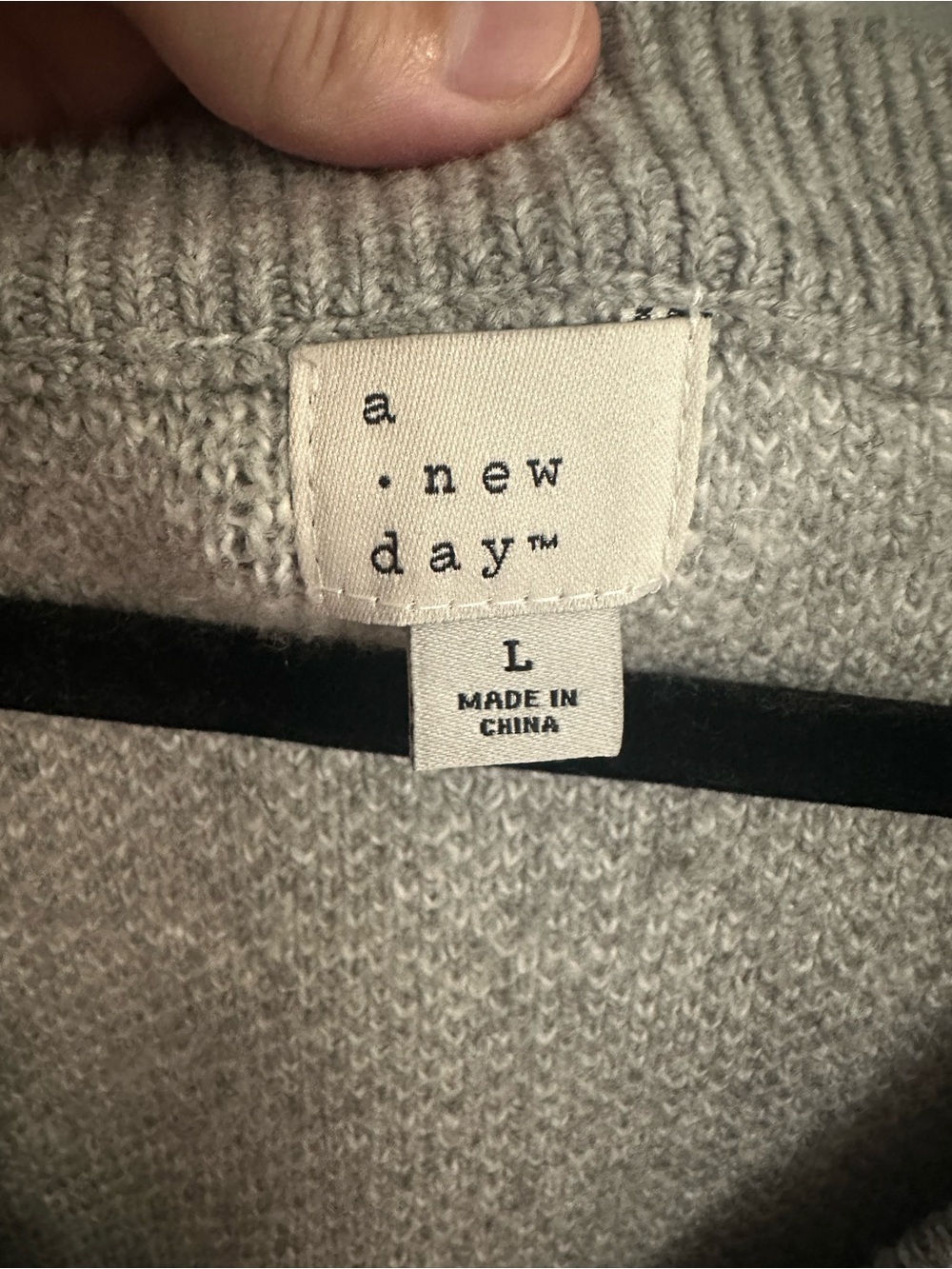 A New Day Gray V-Neck Sweater Vest - Picture 3 of 4